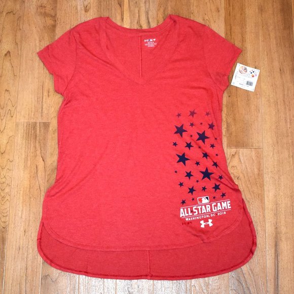 Under Armour Tops - NWT Under Armor MLB All Star Game 2018 V-Neck T-Shirt Sz LG
